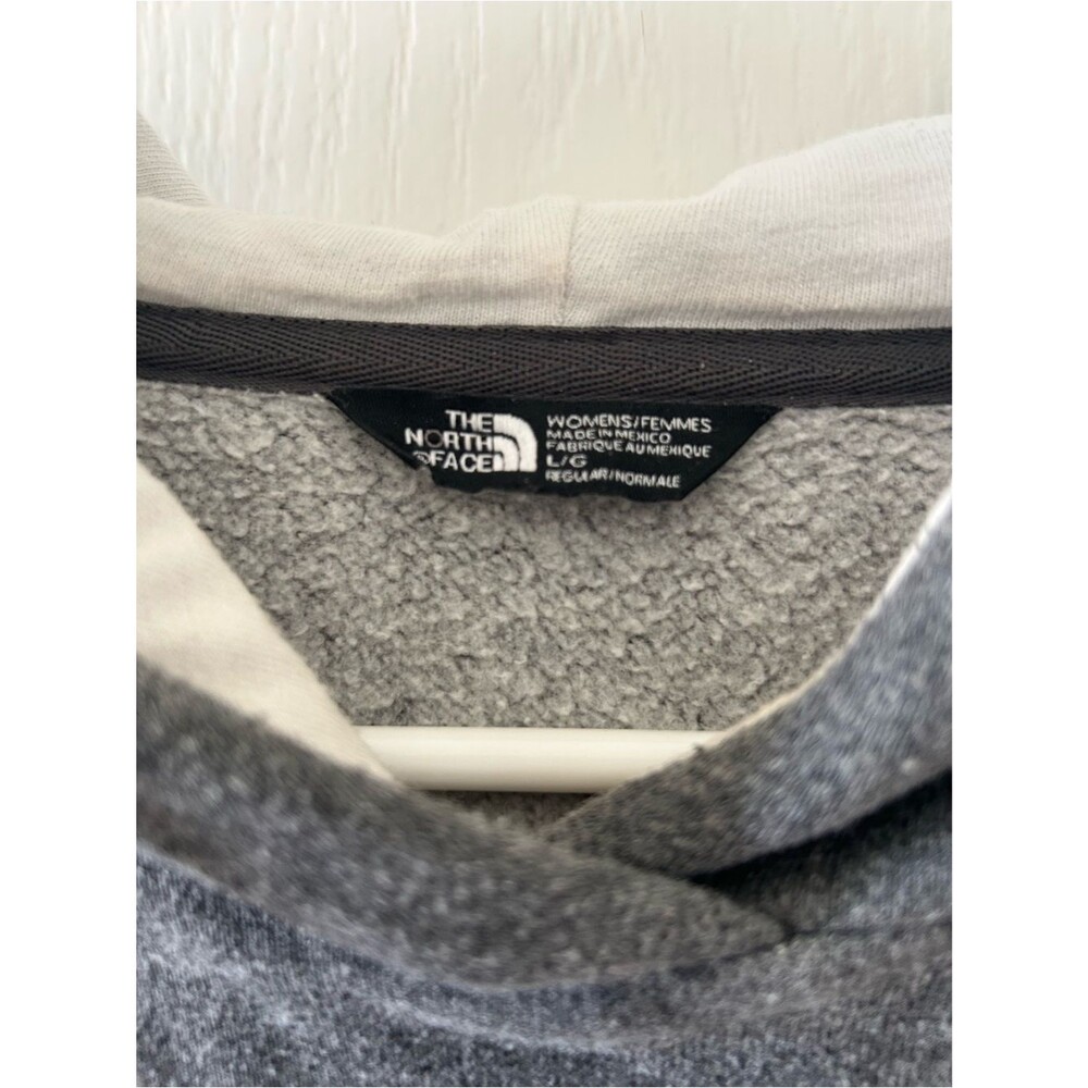 North Face Women's Gray Sweatshirt Hoodie in Size M Athleisure Streetwear - Picture 4 of 5